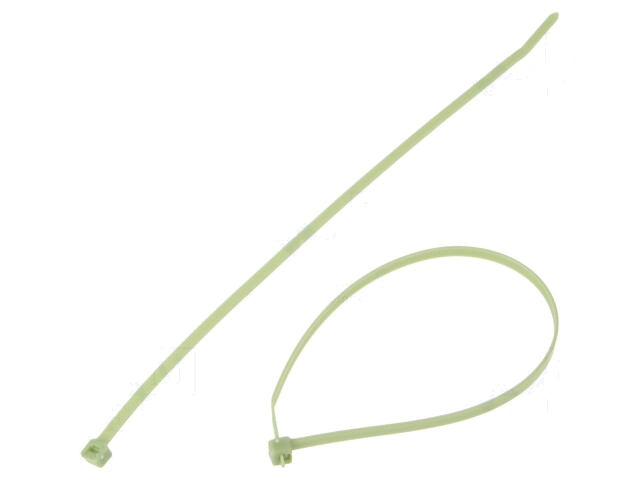 Kabelbinder; L: 292mm; W: 4,8mm; polypropyleen; 133N; groen Kabelbinder; L: 292mm; W: 4,8mm; polypropyleen; 133N; groen